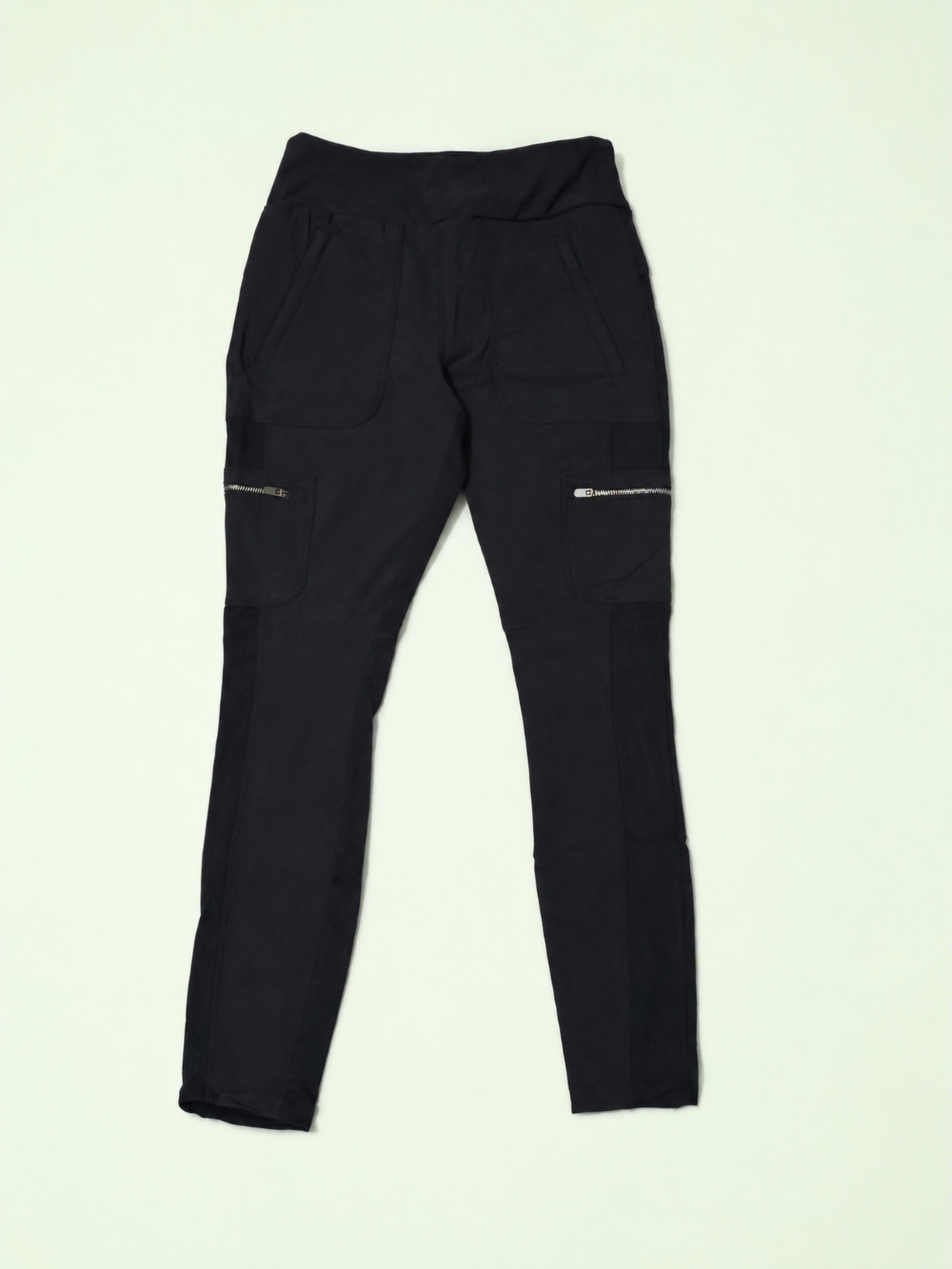 Athleta Dk Gray Cargo Jogger Pants with Zip Pockets